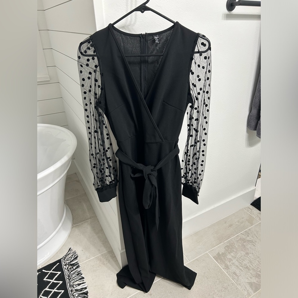 Ladies black jumpsuit size small